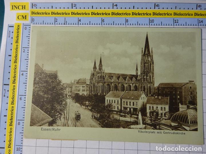 Cartes Postales: ANTIGUA POSTAL DE ALEMANIA. ESSEN RUHR VIHOFERPLATZ MIT GERTRUDISKIRCHE. 118