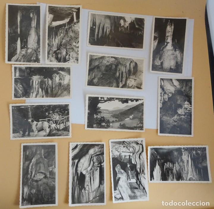 Postales: LOTE DE 13 ANTIGUAS TARJETAS POSTALES,TAMA&Ntilde;O PEQUE&Ntilde;O, CPA, FRANCIA, GROTTES DE B&Eacute;THARRAM