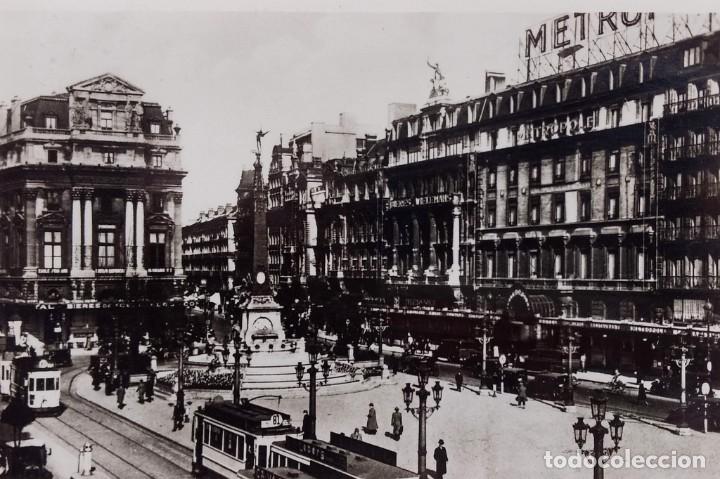 Postais: FOTO POSTAL CIRCULADA A&Ntilde;O 1943- PLAZA DE BROUCKERE- BRUJAS - BELGICA