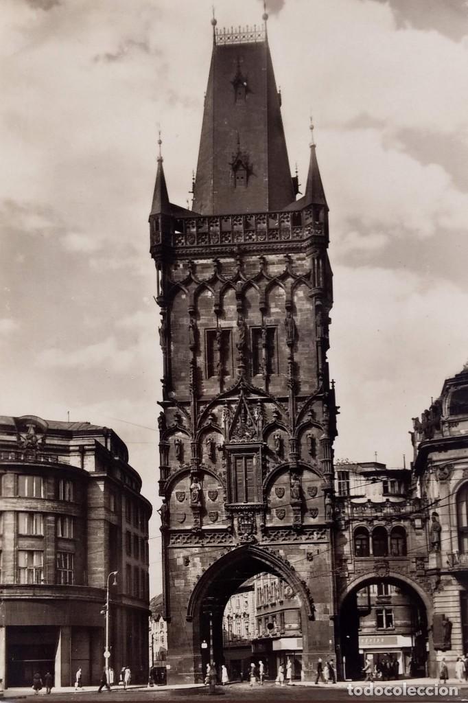 Postales: FOTO POSTAL CIRCULADA A&Ntilde;O 1964- CHECOSLOVAQUIA- LA TORRE DE POLVORA