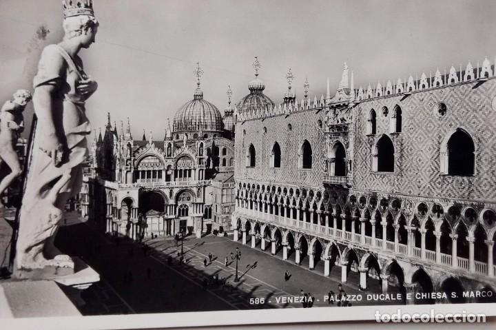 Postales: FOTO POSTAL CIRCULADA A&Ntilde;O 1949 - PLAZA DUCALE E CHIESA S. MARCO- VENEZIA- ITALIA