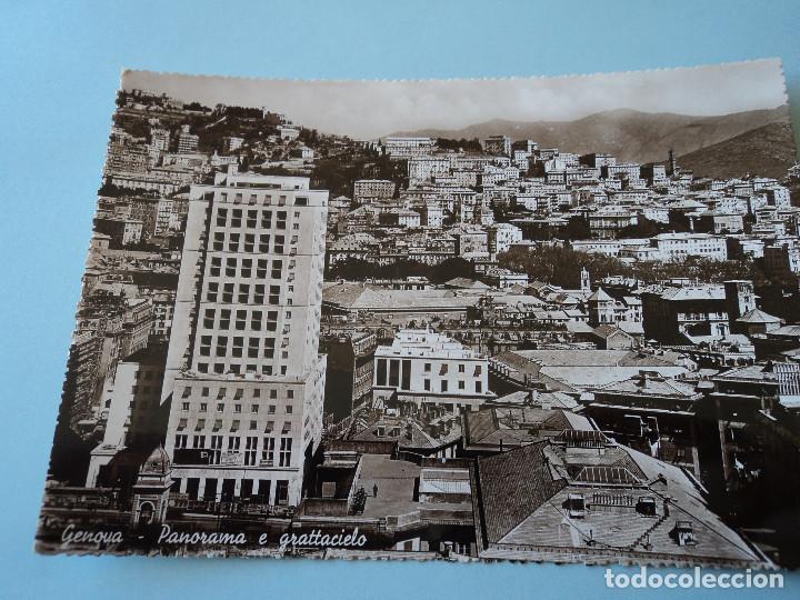 Cartoline: genova panorama e grattacielo ed. fotocelere