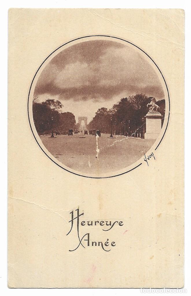 Postales: Postal fotografica. Paris.- Avenue des Champs &Eacute;lys&eacute;es n&ordm; 9 1928