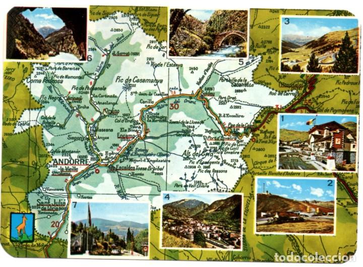 Postales: POSTAL DE ANDORRA (MAPA) - Foto 1