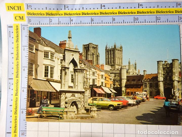 Cartoline: POSTAL DE REINO UNIDO GRAN BRETA&Ntilde;A. THE MARKET PLACE WELLS. COCHES. 391