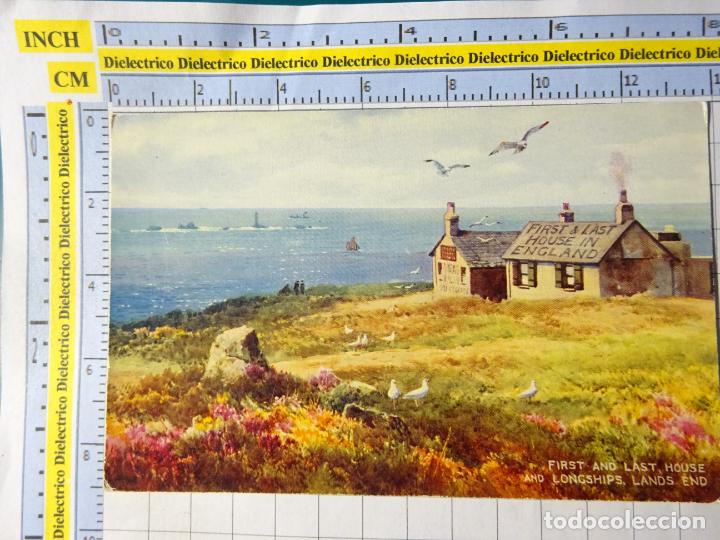 Cartes Postales: POSTAL DE REINO UNIDO GRAN BRETA&Ntilde;A. FIRST AND LAST HOUSE AND LONGSHIPS LANDS END. 401