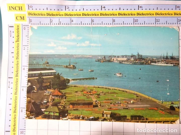 Cartoline: POSTAL DE REINO UNIDO GRAN BRETA&Ntilde;A. PUERTO DE PORTSMOUTH BUQUES BARCOS GUERRA PORTAAVIONES . 421