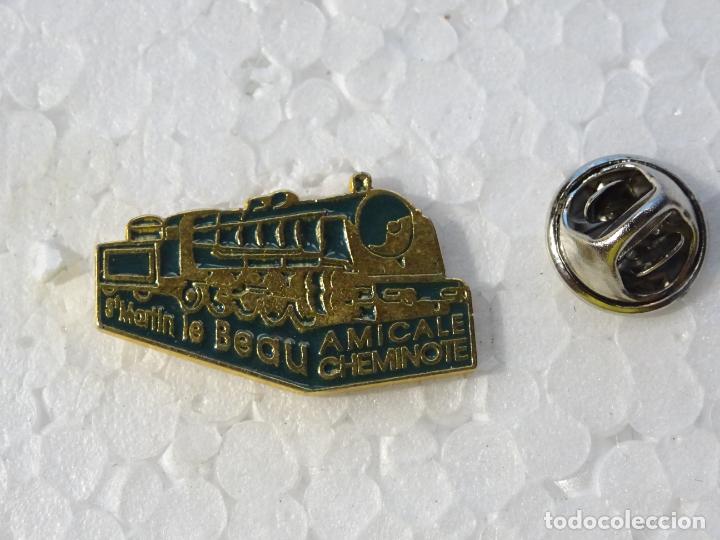 Postkarten: PIN DE TRENES FERROCARRILES. FRANCIA. AMIGOS FERROVIARIOS ST MARTIN LE BEAU