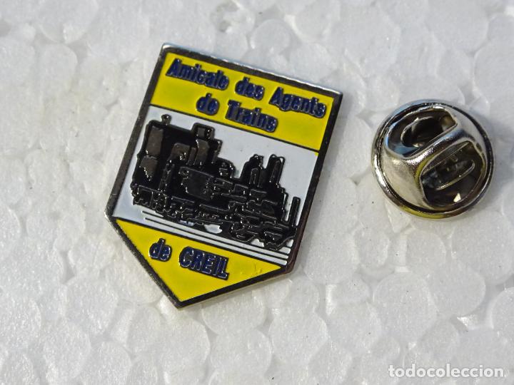 Cartoline: PIN DE TRENES FERROCARRILES. FRANCIA. AMIGOS AGENTES FERROVIARIOS CREIL