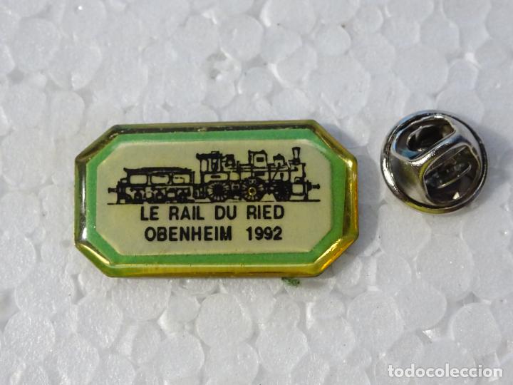 Postkarten: PIN DE TRENES FERROCARRILES. FRANCIA. LE RAIL DU RIED OBENHEIM 1992
