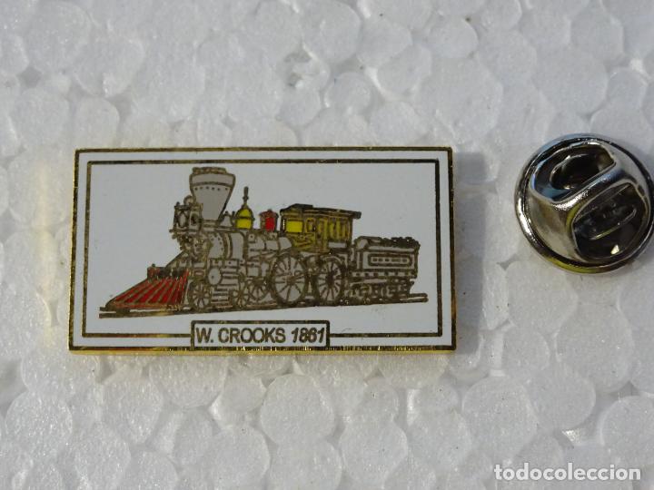 Postkarten: PIN DE TRENES FERROCARRILES. LOCOMOTORA W. CROOKS 1881