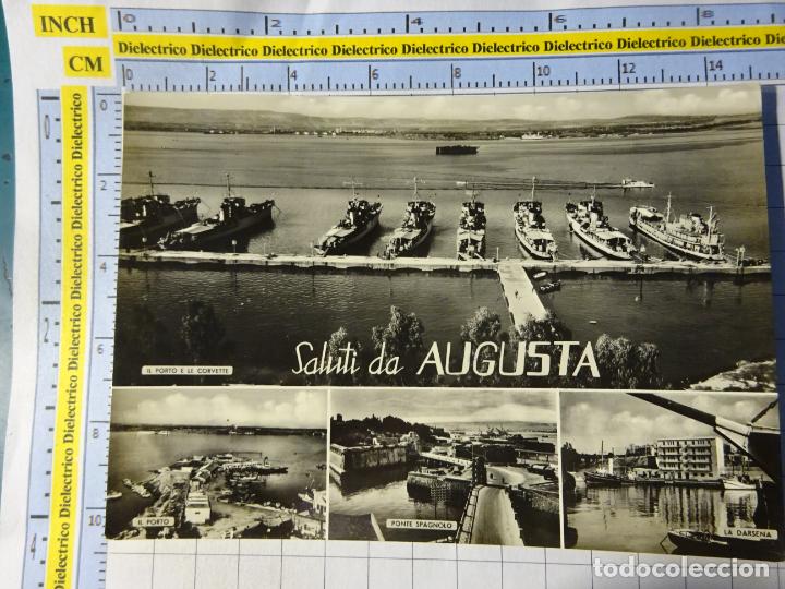 Postales: POSTAL DE ITALIA. AUGUSTA. BARCOS. 486