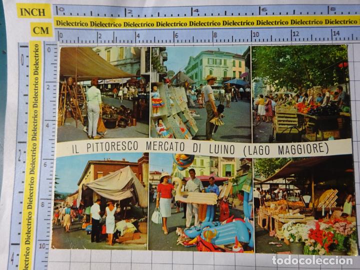 Cartoline: POSTAL DE ITALIA. LUINO LAGO MAGGIORE. MERCADO MERCADILLO. 487