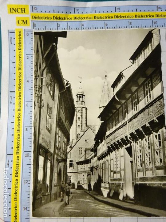 Postkarten: POSTAL DE ALEMANIA. GOSLAR AM HARZ BERGSTRASSE MIT MARKTKIRCHE. 560