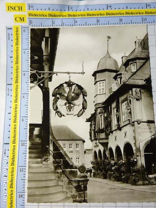 Postais: POSTAL DE ALEMANIA. GOSLAR AM HARZ FREITREPPE ZUM RATHAUS UN HOTEL KAISER WORTH. 561