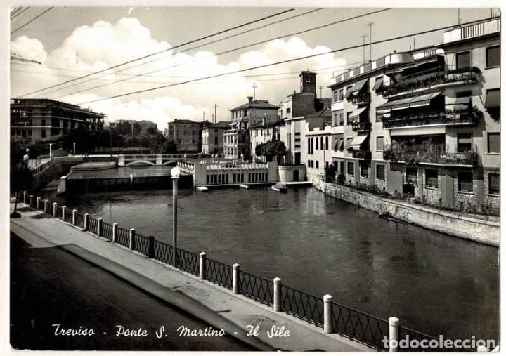 Postkarten: Postal Italia. Treviso. Ponte S. Martino. Il Sile No. 057
