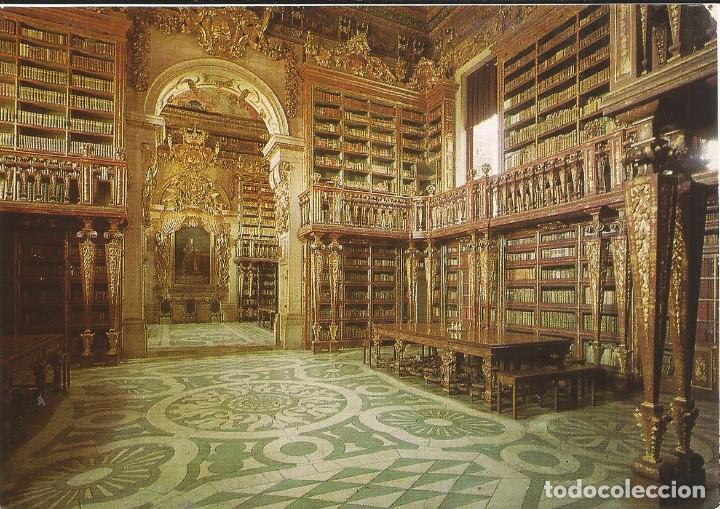 Postkarten: [POSTAL] Biblioteca de la Universidad. Coimbra Portugal (sin circular)
