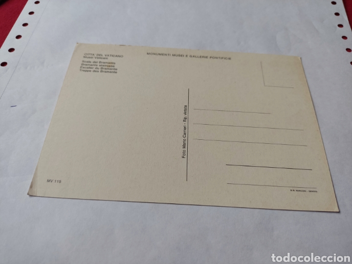 Postales: Postal vaticano escalera - Foto 2