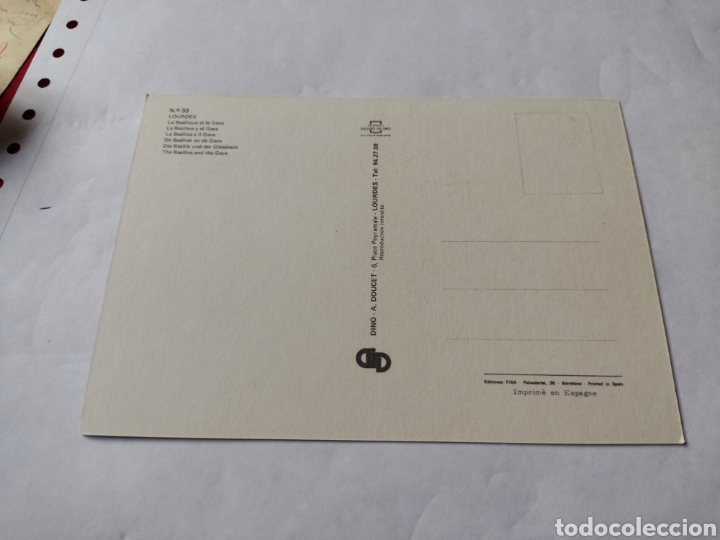 Postales: Postal Lourdes - Foto 2