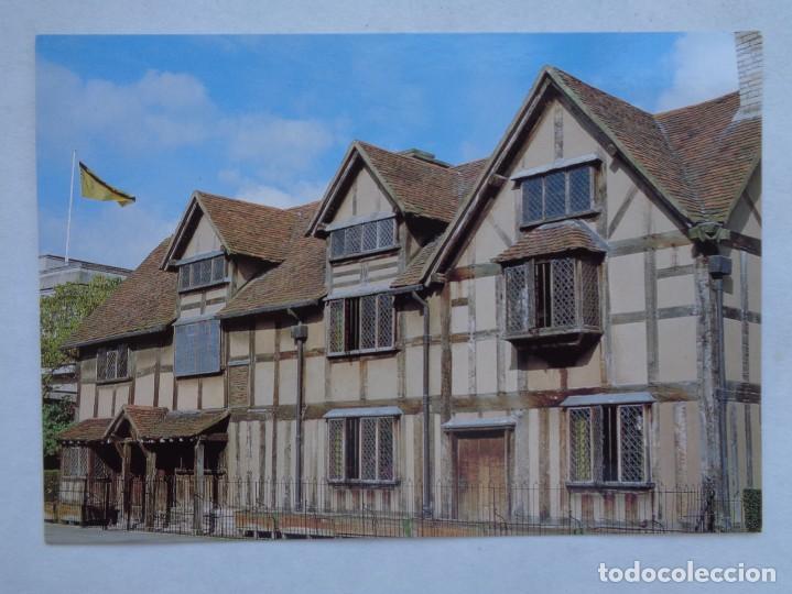 Postales: POSTAL DE STRATFORD-UPON-AVON ( REINO UNIDO ): CASA DONDE NACIO WILLIAM SHAKESPEARE