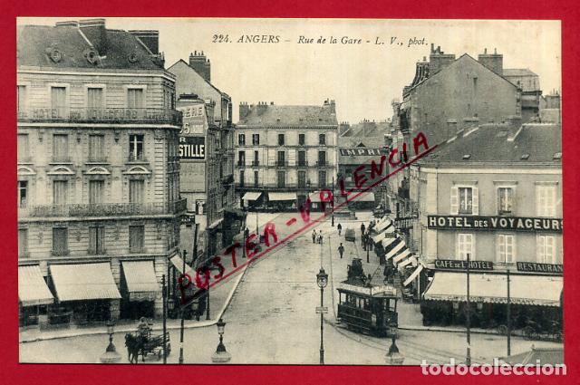 Cartes Postales: POSTAL FRANCIA ANGERS RUE DE LA GARE P87816 B