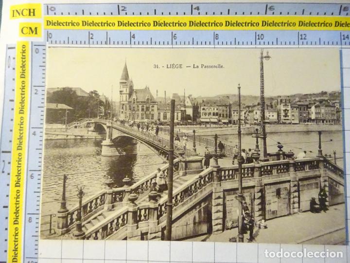 Postales: ANTIGUA POSTAL DE B&Eacute;LGICA. LIEJA LIEGE LA PASSERELLE. 121