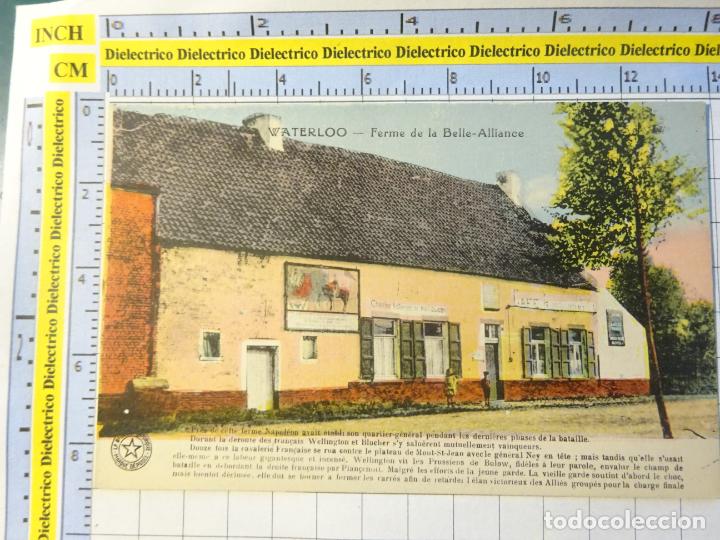 Cartes Postales: ANTIGUA POSTAL DE B&Eacute;LGICA. WATERLOO FERME DE LA BELLE ALLIANCE. 123