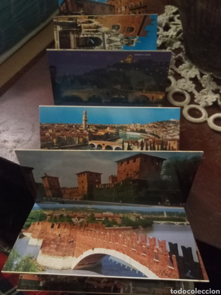 Postkarten: MINIPOSTALES VERONA (ITALIA) con plano de la ciudad de la epoca.