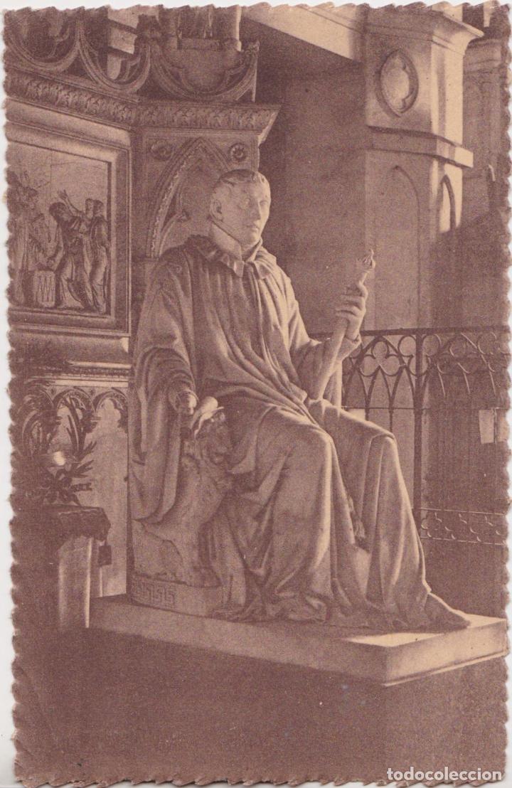 Postales: FRANCIA, La abad&iacute;a de Hautecombe, STATUE DE CHARLES-F&Eacute;LIX - SIN CIRCULAR