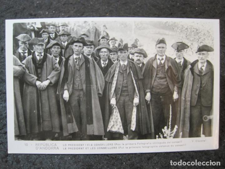 Postales: ANDORRA-LO PRESIDENT I ELS CONSELLERS-10-V.CLAVEROL-FOTOGRAFICA-POSTAL ANTIGUA-(94.622)