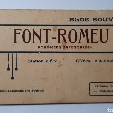Postales: BLOC POSTAL DE 12 POSTALES DE FONT-ROMEU / EDITION LABOUCHE. Lote 346689758