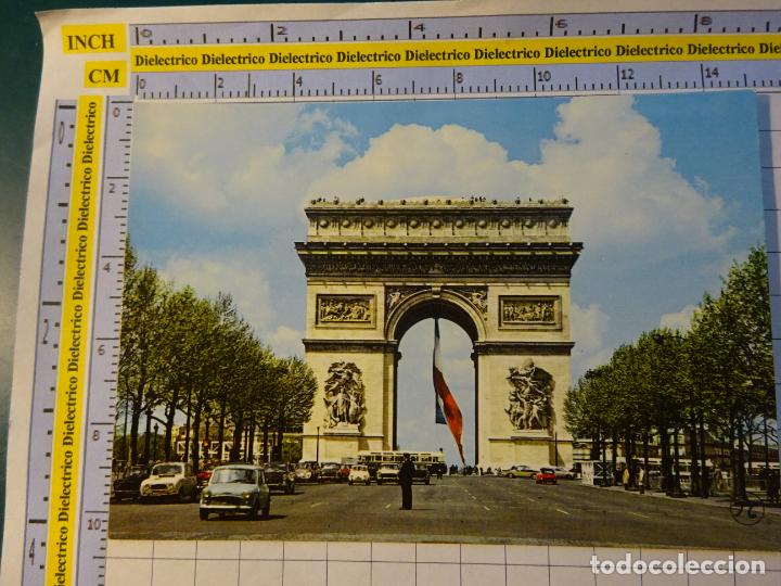 Cartes Postales: POSTAL DE FRANCIA. PARIS CAMPOS ELISEOS ARCO TRIUNFO. RENAULT 4 4L. MINI AUTHI. 1491