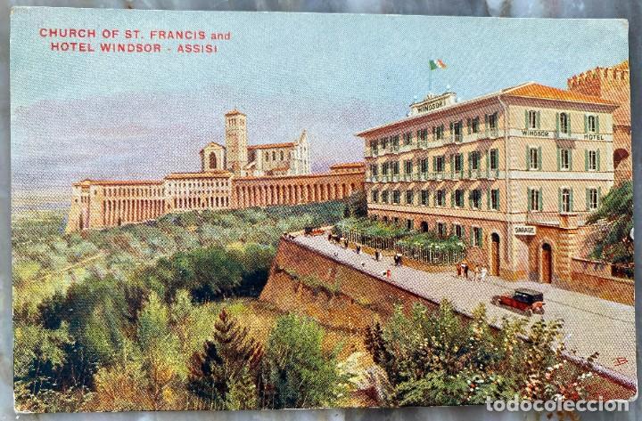 Postais: POSTAL DE ASSISI, HOTEL WINDSOR, CHURCH OR ST. FRANCIS, NO CIRCULADA. ED. RICHTER.