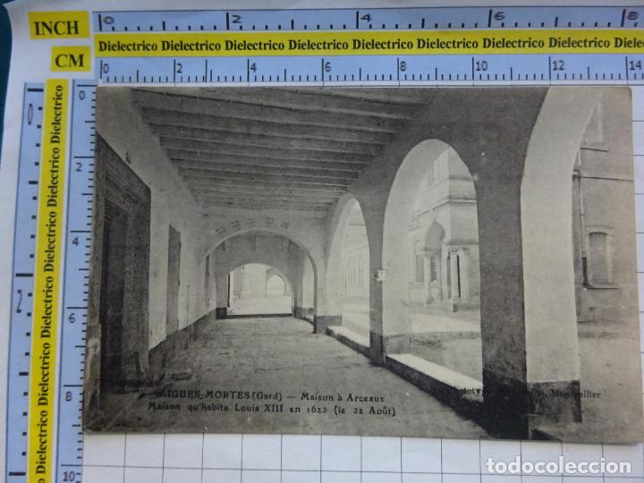 Cartes Postales: ANTIGUA POSTAL DE FRANCIA. AIGUES MORTES MAISON &Agrave; ARCEAUX. 185