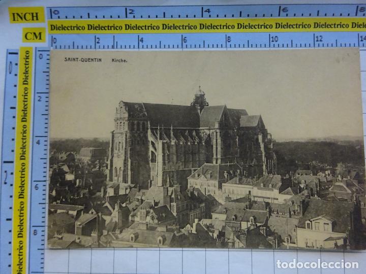 Postales: ANTIGUA POSTAL DE FRANCIA. SAINT QUENTIN KIRCHE. 195