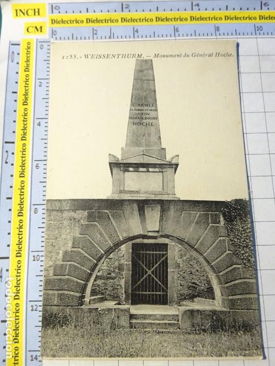 Postales: ANTIGUA POSTAL DE FRANCIA. WEISSENHURM MONUMENT DU GENERAL HOCHE. 571