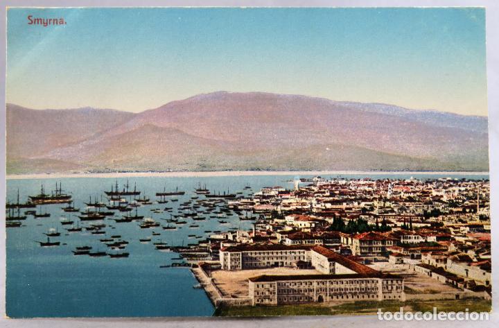 Postcards: Postal alemana Smyrna Grecia Hamburg Amerika Linie PP S XX editada para barco sin circular