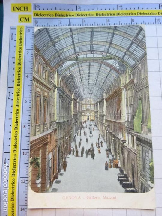 Cartes Postales: ANTIGUA POSTAL DE ITALIA. GENOVA GALLERIA MAZZINI. 258