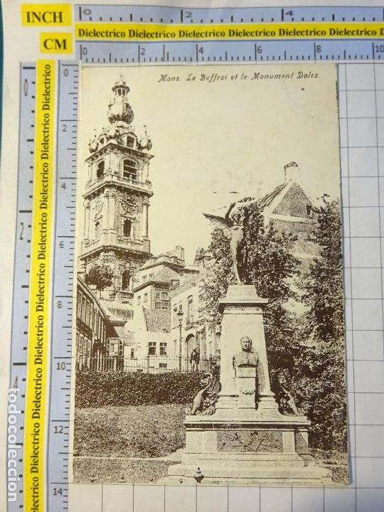 Cartes Postales: ANTIGUA POSTAL DE B&Eacute;LGICA. MONS LE BEFFROI ET LE MONUMENT DOLEZ. 328