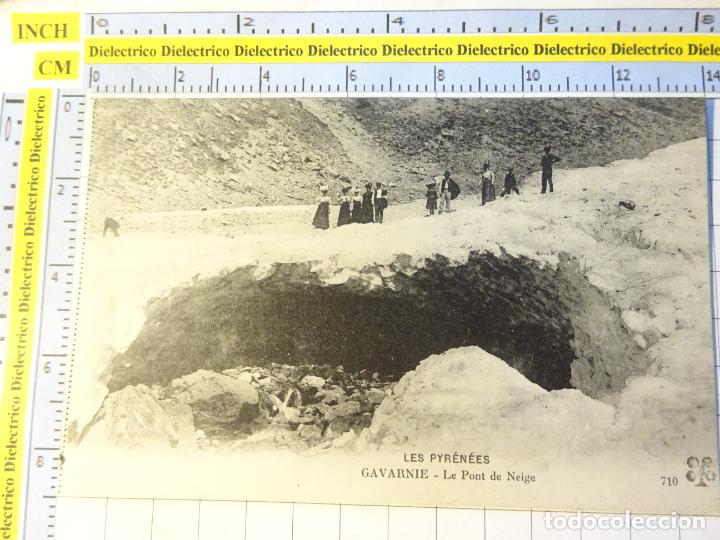 Cartes Postales: ANTIGUA POSTAL DE FRANCIA. GAVARNIE LE PONT DE NEIGE. MUJERES. 4