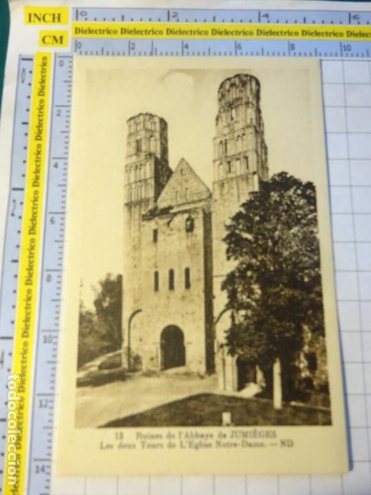 Postais: ANTIGUA POSTAL DE FRANCIA. RUINES DE L'ABBAYE DE JUMI&Egrave;GES. 11