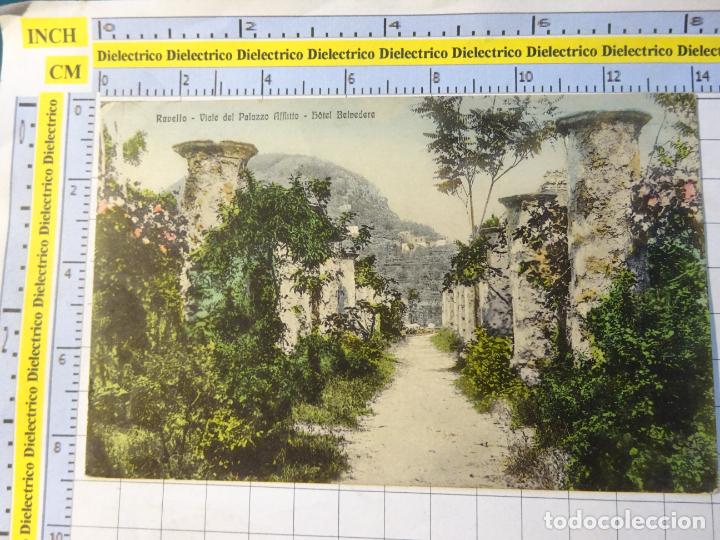 Postkarten: ANTIGUA POSTAL DE ITALIA. A&Ntilde;O 1916. RAVELLO VIALE DEL PALAZZO AFFLITTO HOTEL BELVEDERE. 139