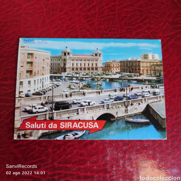 Postkarten: POSTAL: SIRACUSA, DARSENA E PALAZZO DELLE POSTE (ITALIA)
