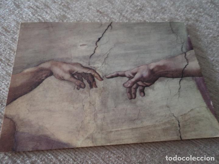 Postkarten: citta del vaticano, chappela sixtina, la creacion del hombre, ed. mapir, circulada 1969