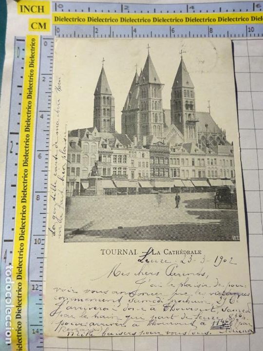 Cartes Postales: ANTIGUA POSTAL DE B&Eacute;LGICA. SIGLO XIX - 1905. TOURNAI LA CATH&Eacute;DRALE. 2405