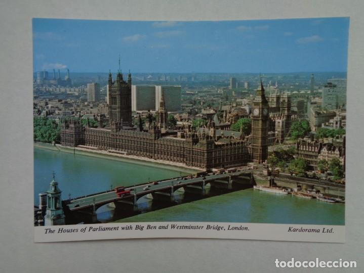 Postais: POSTAL DE LONDRES ( LONDON , REINO UNIDO ) : EL BING BEN, PARLAMENTO, ETC. A&Ntilde;OS 60