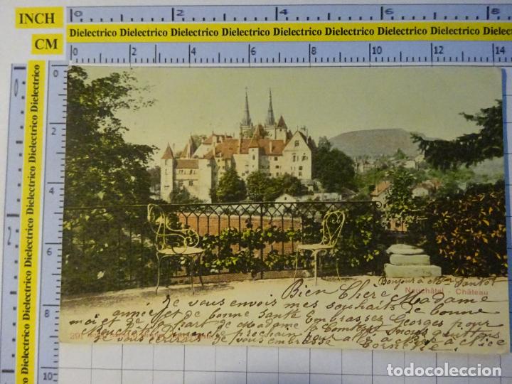 Cartes Postales: ANTIGUA POSTAL DE SUIZA. SIGLO XIX - 1905. CASTILLO DE NEUCH&Acirc;TEL. 2450