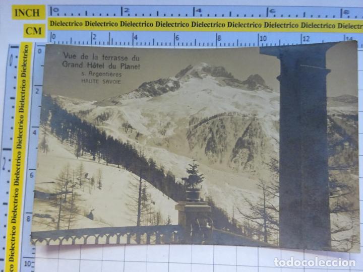 Postais: ANTIGUA POSTAL DE FRANCIA. VUE DE LA TERRASSE DU GRAND H&Ocirc;TEL DU PLANET ARGENTIERES ALTA SABOYA 2467