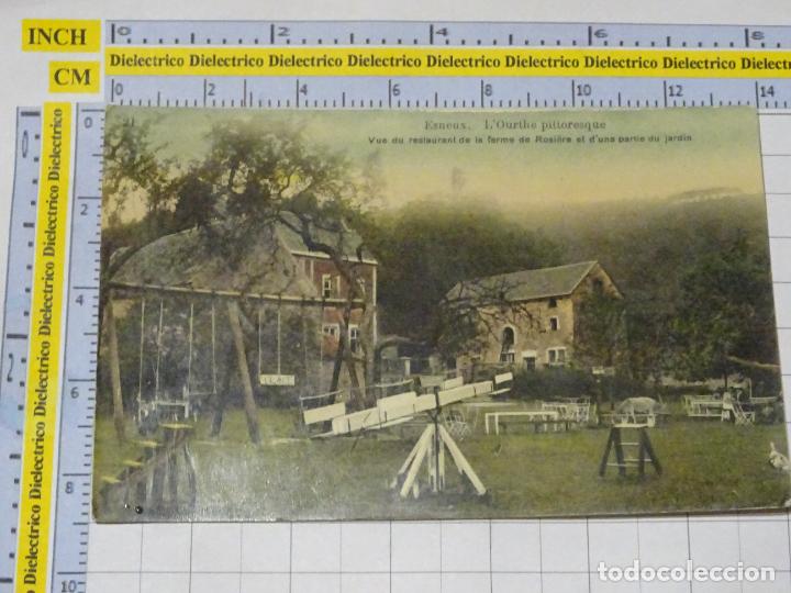 Postales: ANTIGUA POSTAL DE B&Eacute;LGICA. ESNEUX L'OURTHE PITTORESQUE RESTAURANT DE LA FERME DE ROSIERE . 284