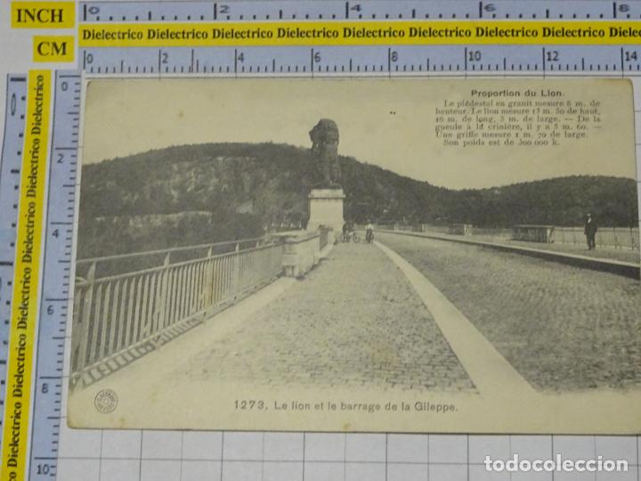 Cartes Postales: ANTIGUA POSTAL DE B&Eacute;LGICA. LE LION ET LA BARRAGE DE LA GILEPPE. 292